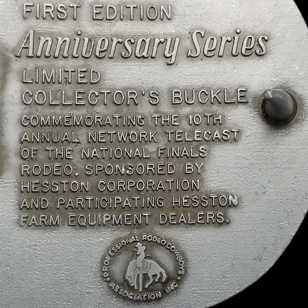 NFR HESSTON 25th Anniversary Series Rodeo Belt Buckle Limited Edition 1959‎ 1983